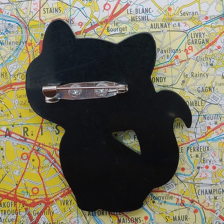 Broche Chaton en Acrylique – Style Rétro & Tendance | Trugarezemma