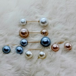 lot de broches à double perle, livraison gratuite