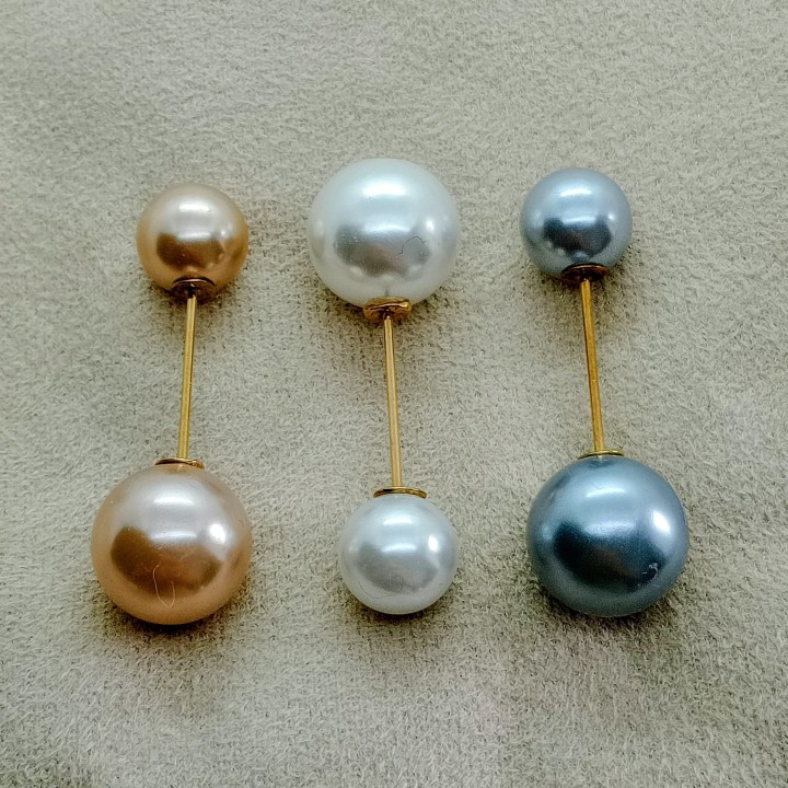 lot de  broches à double perle, livraison gratuite