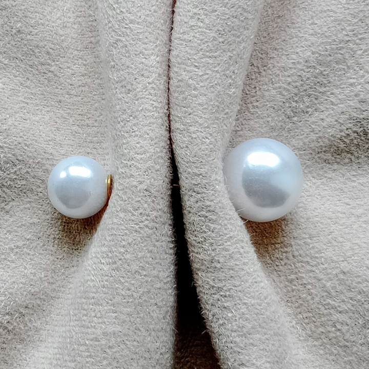 lot de broches à double perle, ivoire livraison gratuite