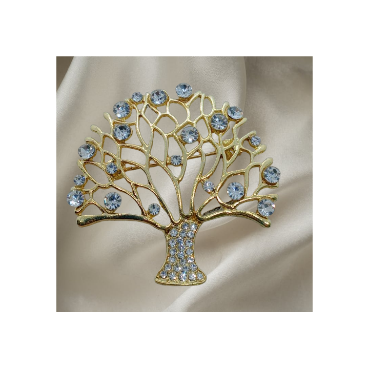 broche arbre de vie, idéale pour un look vintage ou bohème.