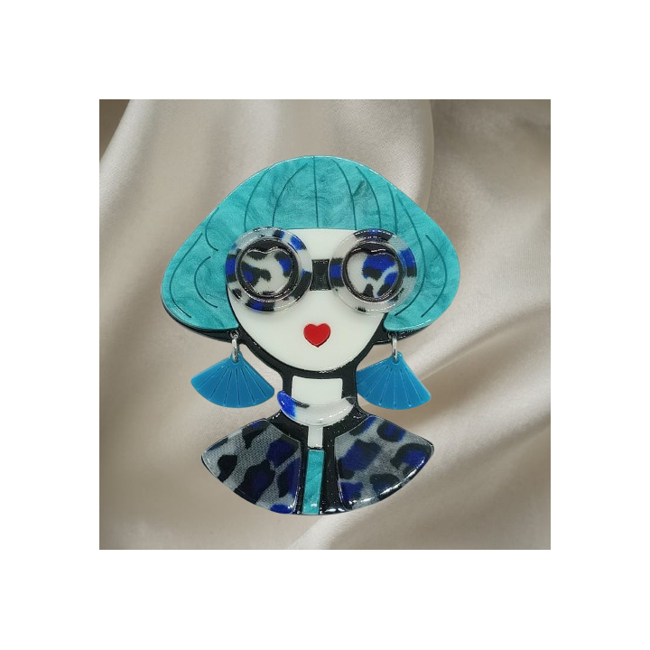 Broche fantaisie moderne pour femmes  –  ajoutez une touche tendance à vos écharpes ou sacs.
